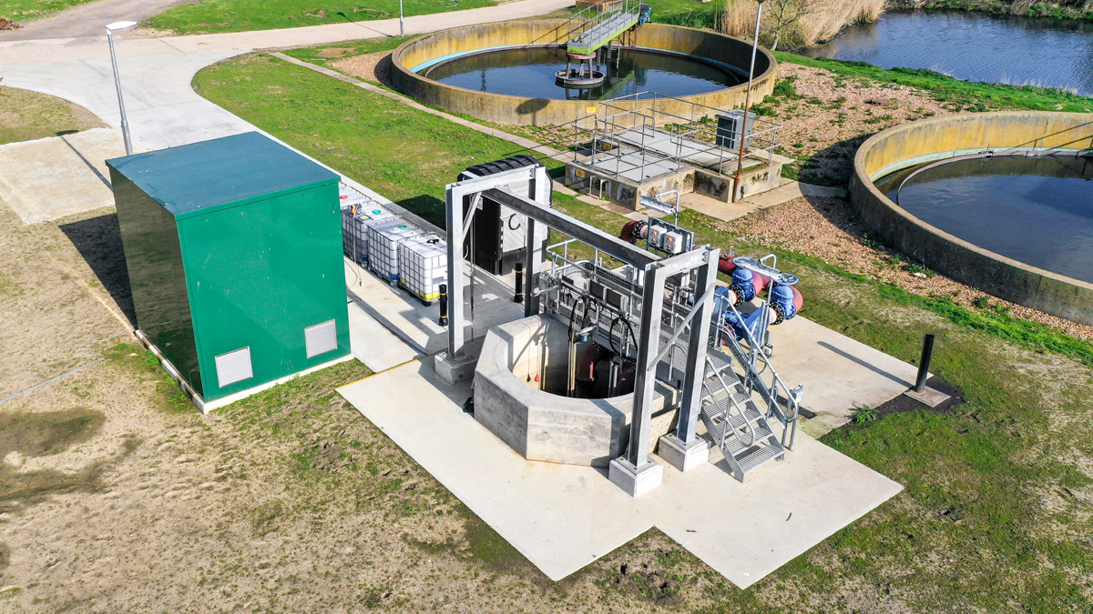 Humus pumping station - Courtesy of Southern Water