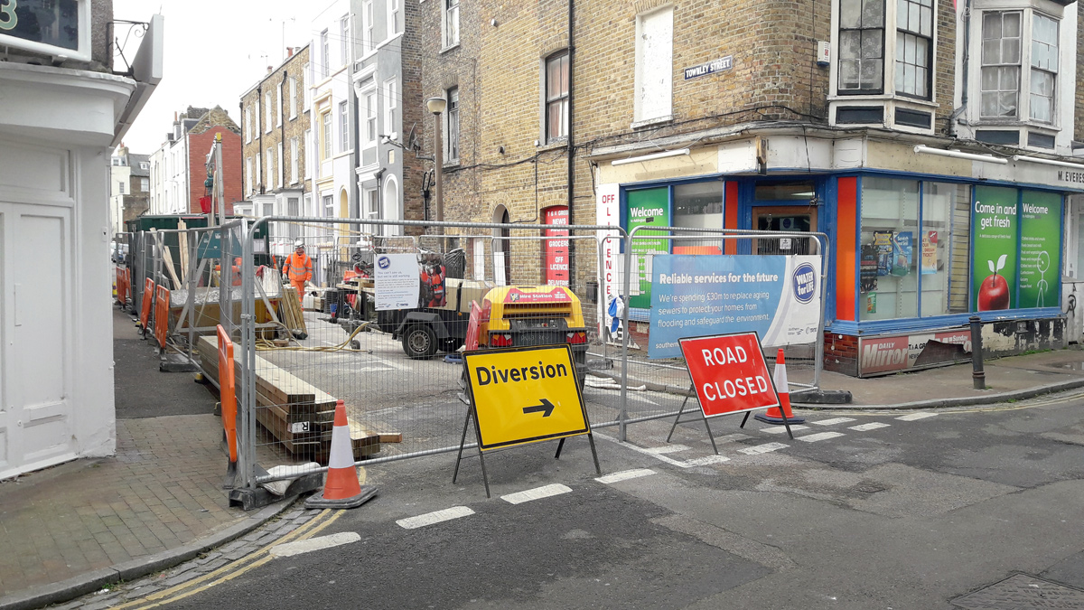 Typical site set-up repeated in as many as 19 locations at any one time - Courtesy of TPMD