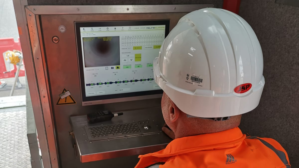 The UV train that is used to cure the liner is controlled remotely from the surface - Courtesy of TPMD