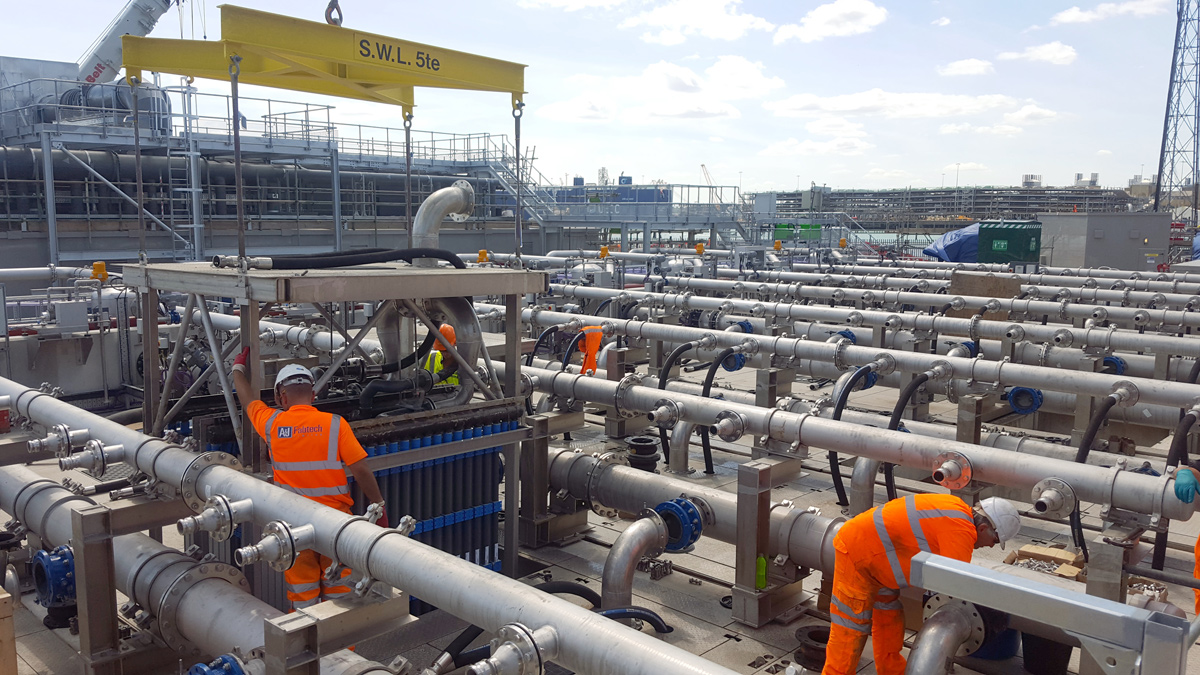 MBR module installation - Courtesy of Southern Water