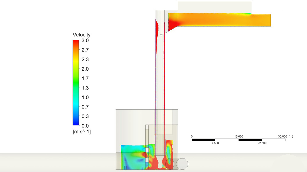 View of King Edward Memorial Park Foreshore drop shaft and energy dissipation chamber - Courtesy of Mott MacDonald