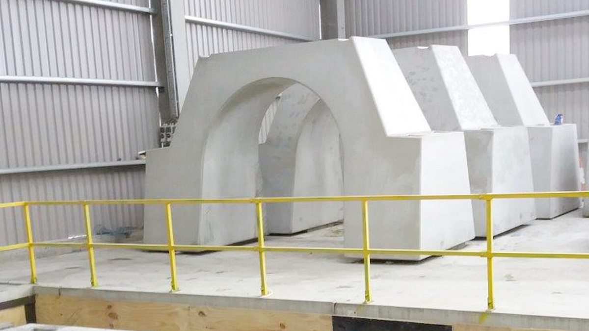 Shay Murtagh Precast concrete collars - Courtesy of J Murphy & Sons