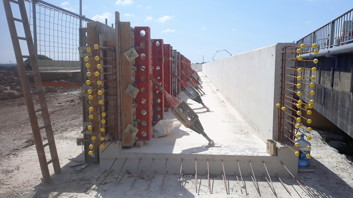 Inlet channel to Nereda® tank under construction - Courtesy of United Utilities