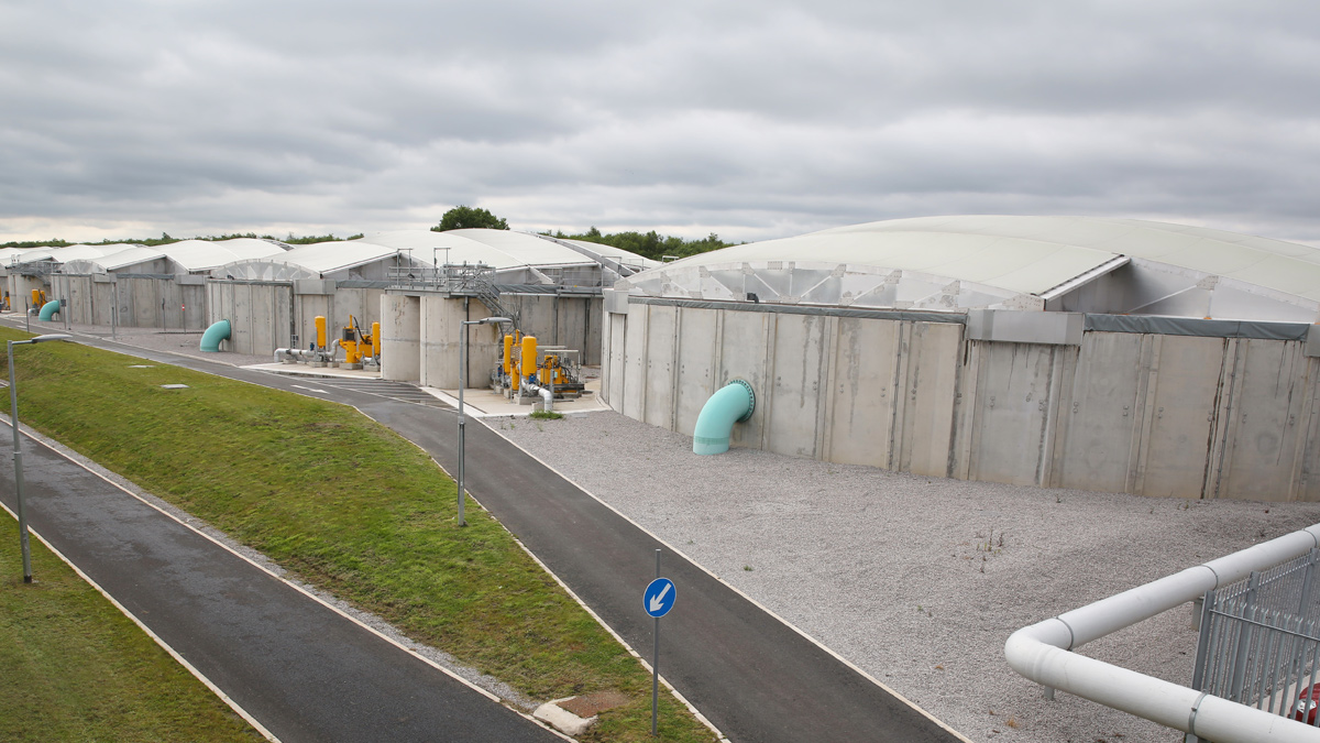 Primary settlement tank arrangement - Courtesy of United Utilities