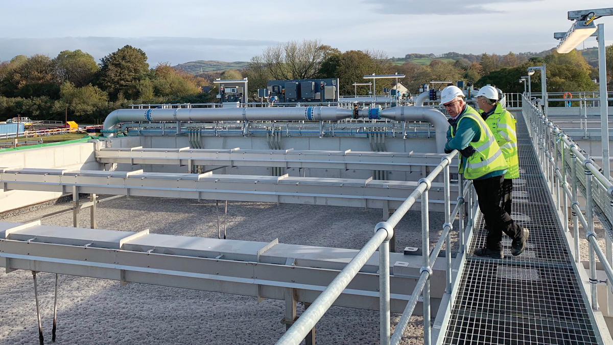 On top of Nereda® tank - Courtesy of United Utilities