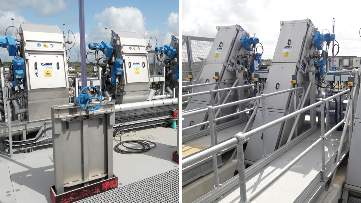 Inlet screens (August 2019) - Courtesy of United Utilities