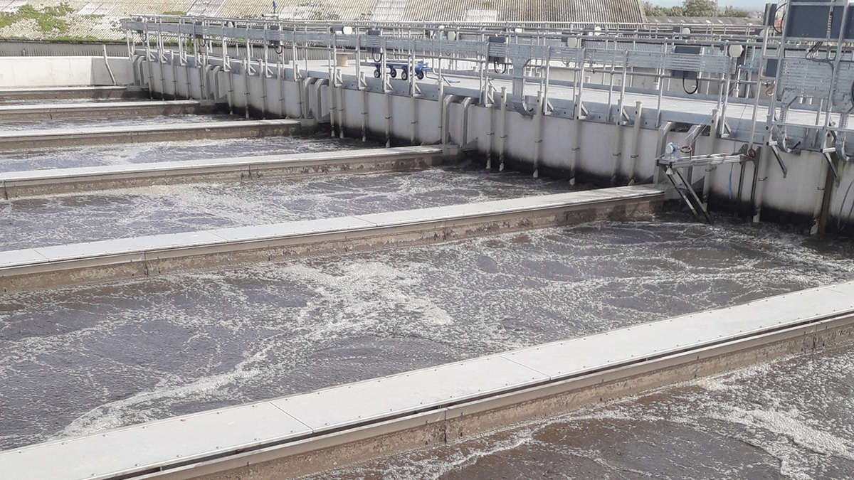 Nereda® Cell 2 in full aeration cycle (August 2019) - Courtesy of United Utilities