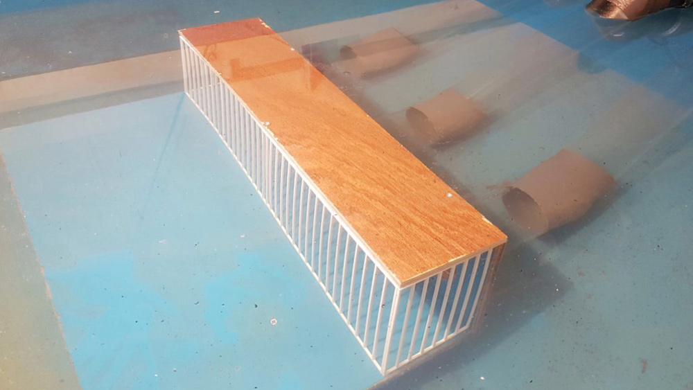 Physical model of upsteam siphon inlet and screen - Courtesy of MMB