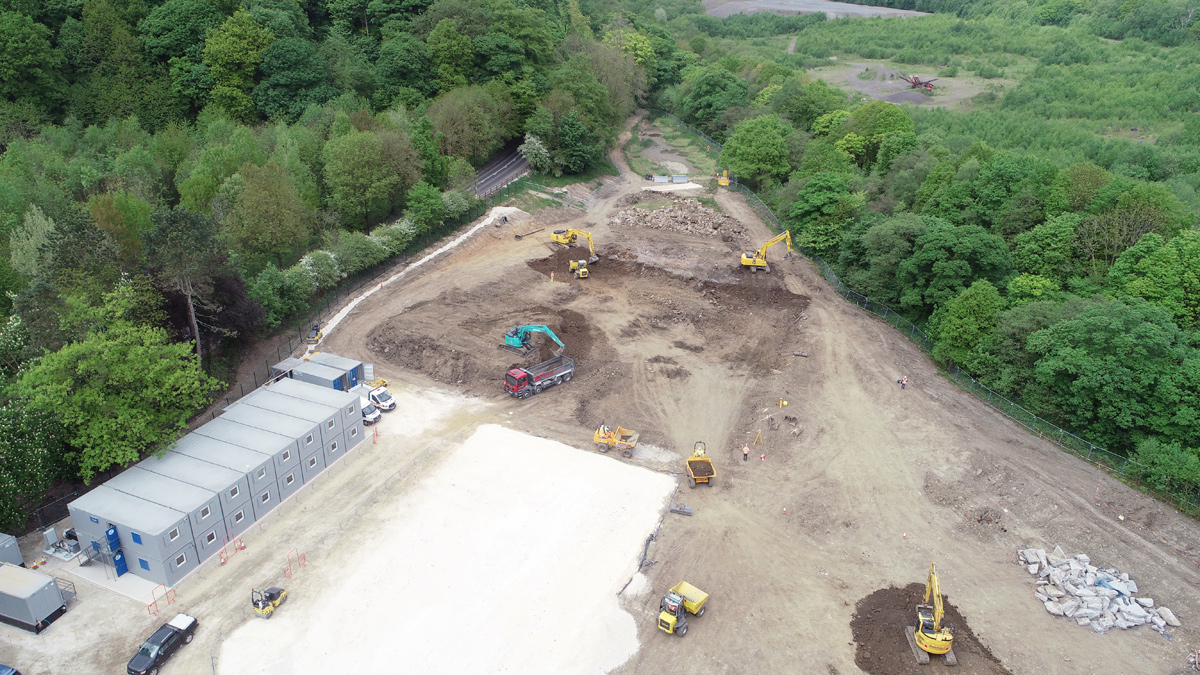 Site clearance at the new works (May 2018) - Courtesy of MMB