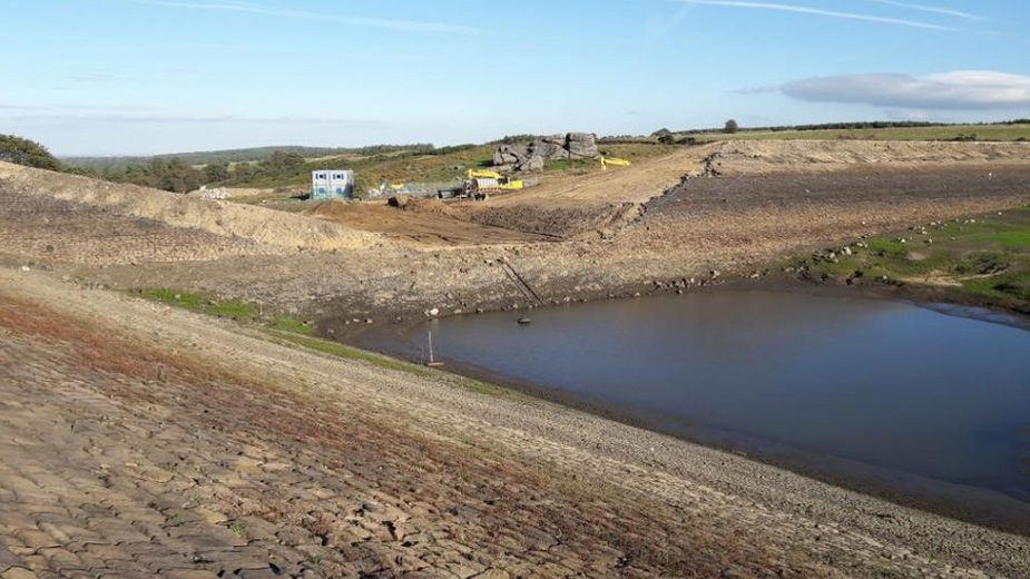 Excavation through the embankment - Courtesy of MMB