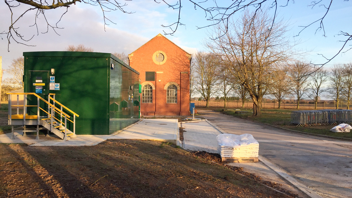 Hypo kiosk installed at Highfield Lane WTW - Courtesy of Yorkshire Water