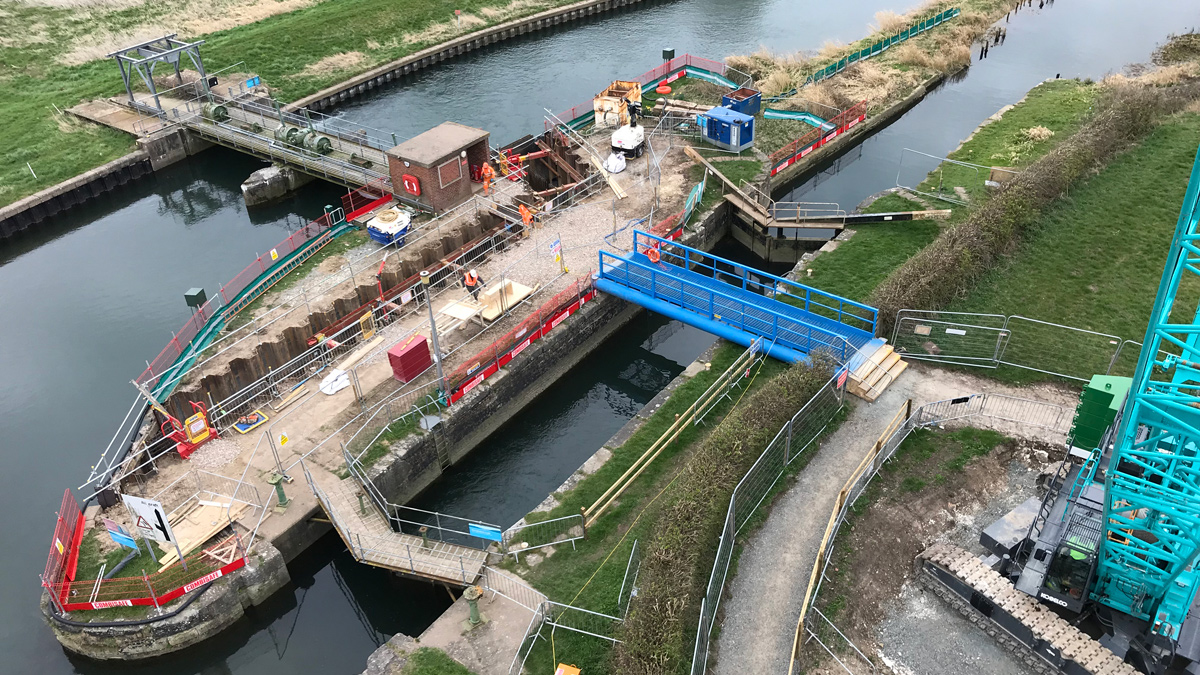 Tophill Low Fish Pass situated between River Hull and Hempholme Lock - Courtesy of Ward & Burke