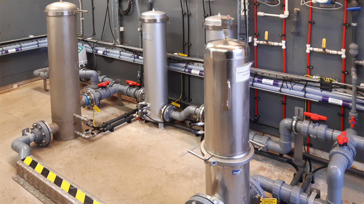 Two new additional 1 µm cryptosporidium filters - Courtesy of FM Environmental