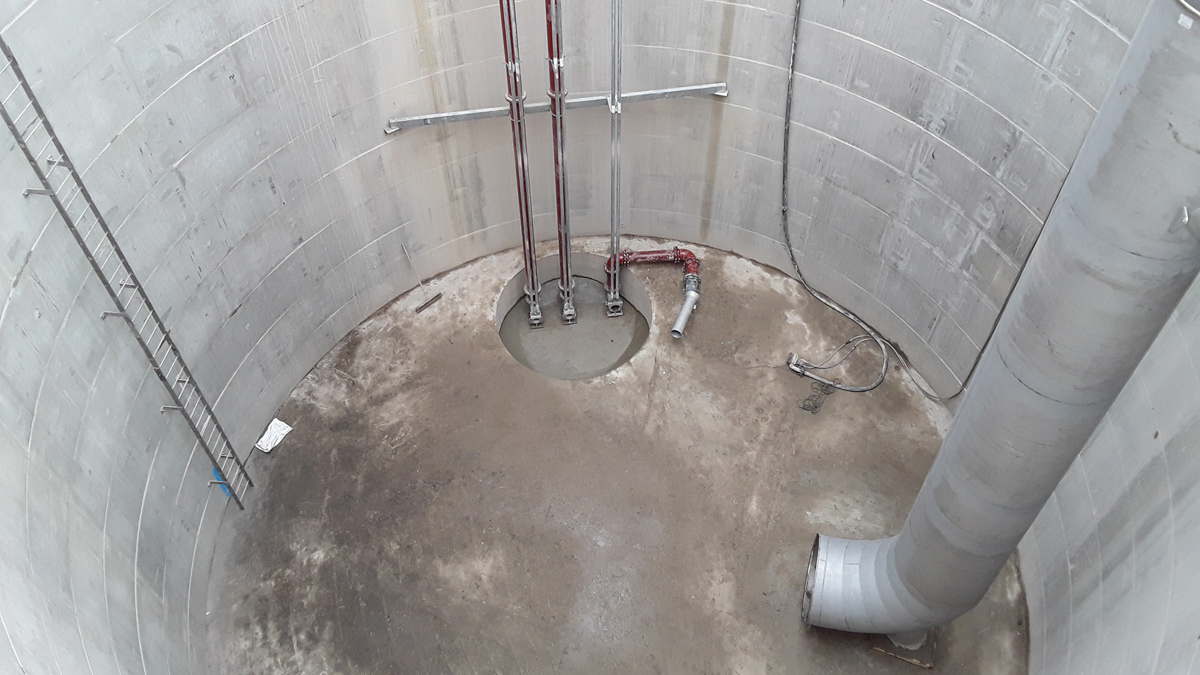 Shaft tank mechanical installation - Courtesy of nmcn PLC
