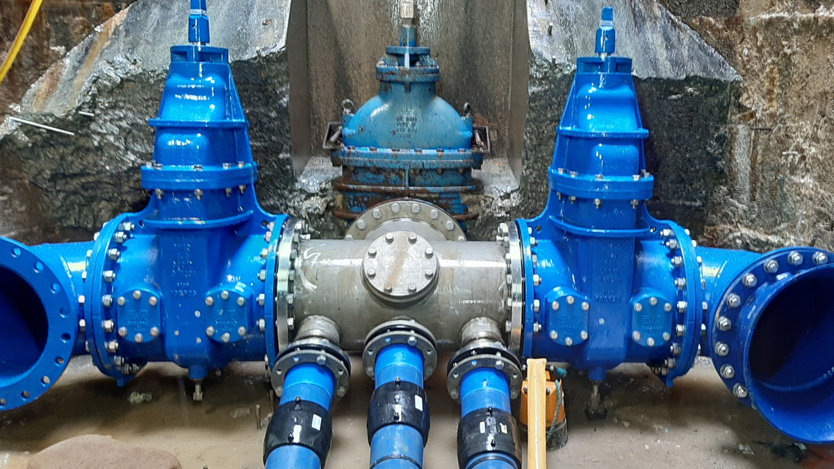 The new pipework arrangement - Courtesy of Ward & Burke