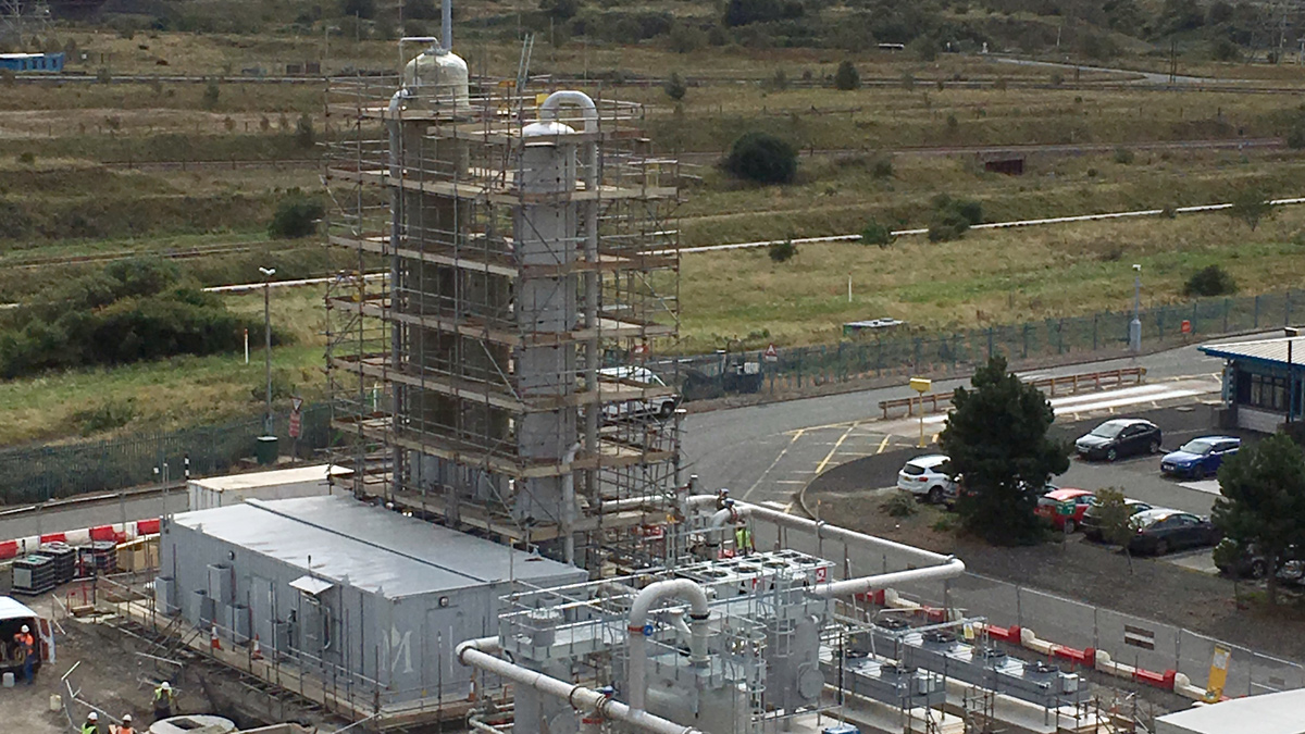 BUP column cladding - Courtesy of Interserve Construction