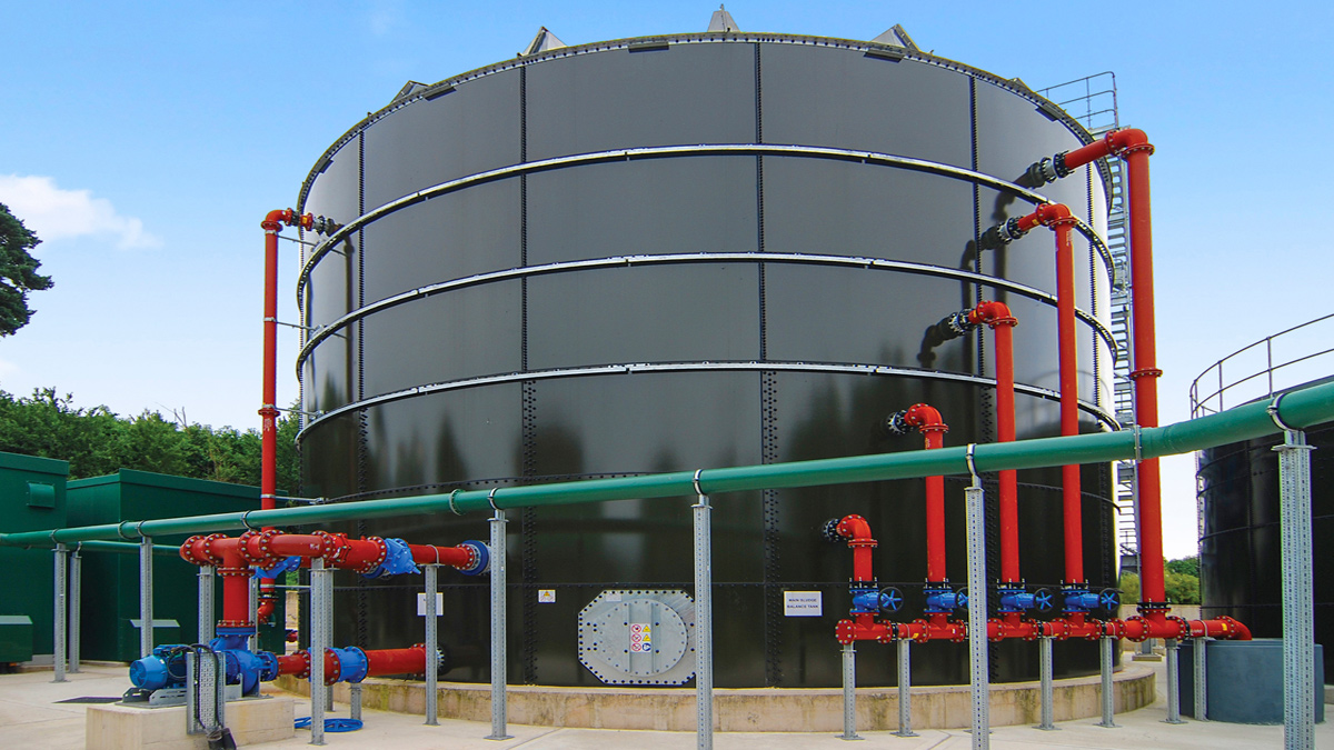 1018m3 thickened sludge storage tank - Courtesy of Galliford Try