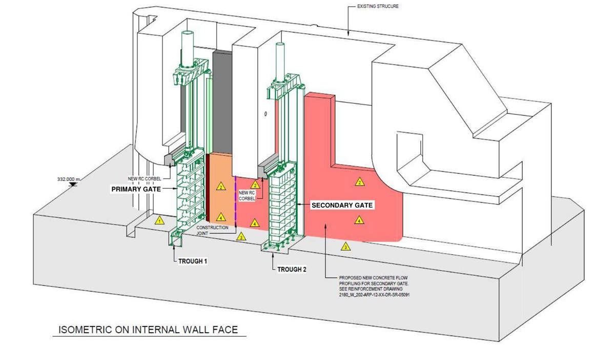 New scour system design overview - Courtesy of Arup