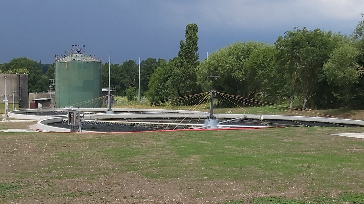 Percolating filters - Courtesy of MWH Treatment