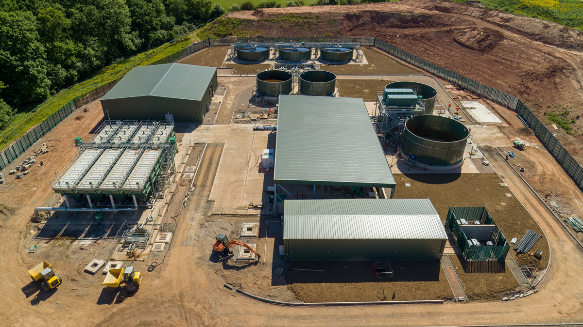 Sludge plant area – Courtesy of Severn Trent