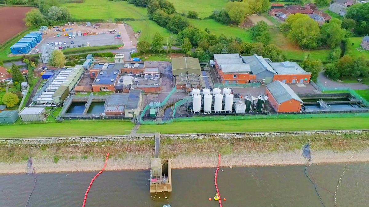 Existing Durleigh WTC prior to demolition - Courtesy of Wessex Water