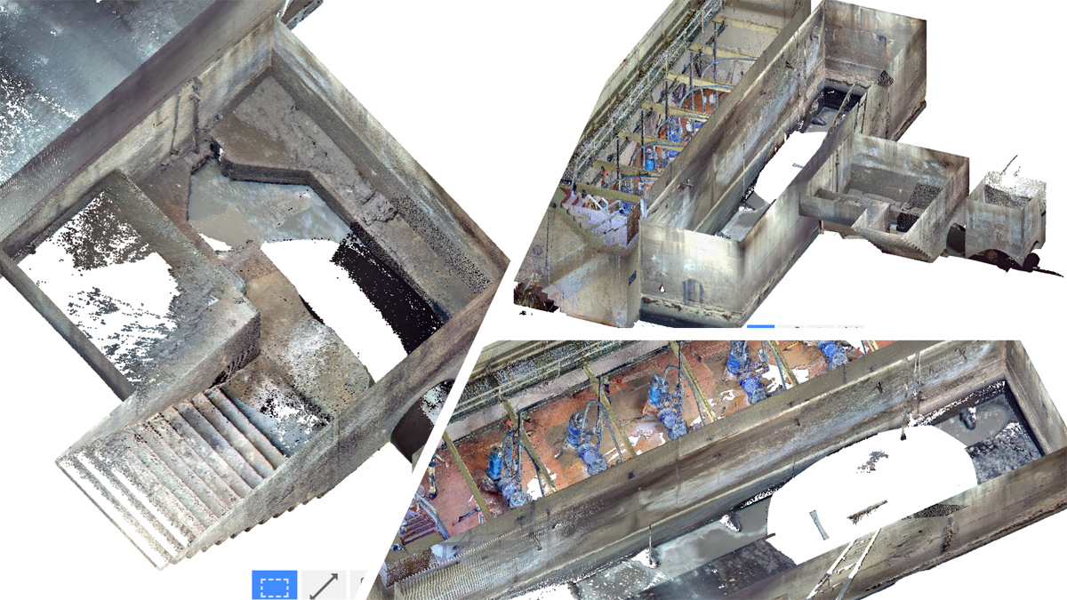 Halfway SPS point cloud – Courtesy of Arup