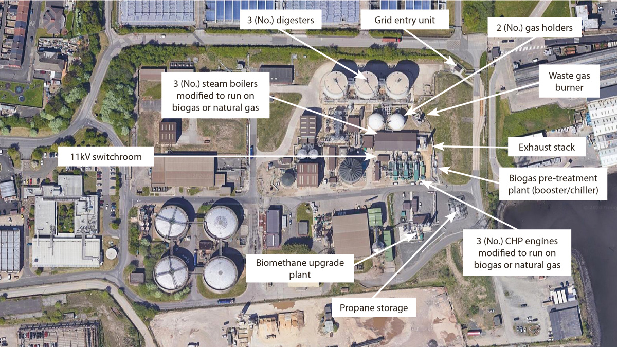 Overview of the Howdon AAD and CHP area (Google Maps) - Courtesy of MMB