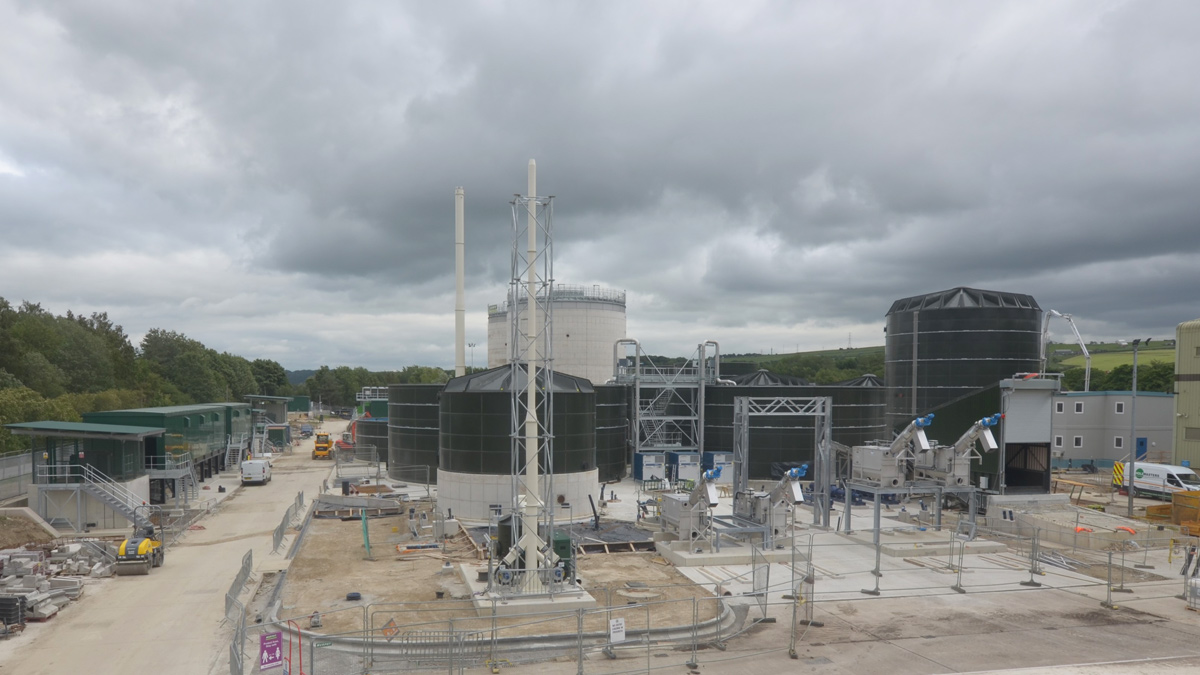 Sludge imports facility under construction - Courtesy of YWS