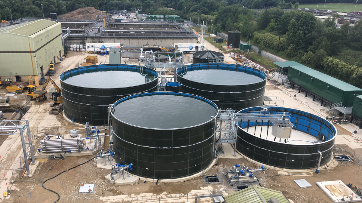 Return liquor treatment plant under construction - Courtesy of YWS