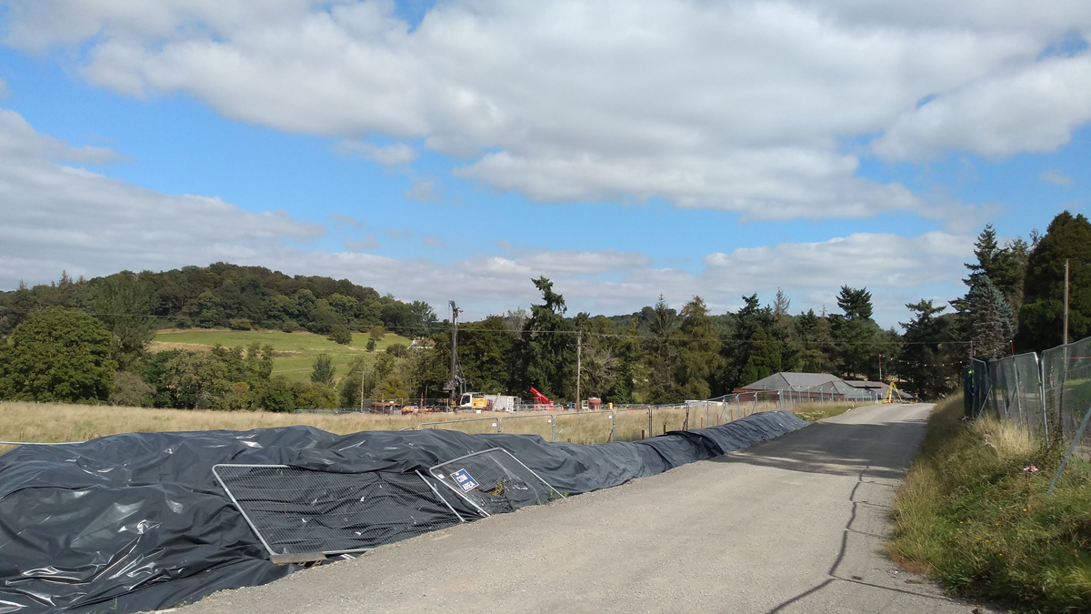 Temporary haul road - Courtesy of Galliford Try