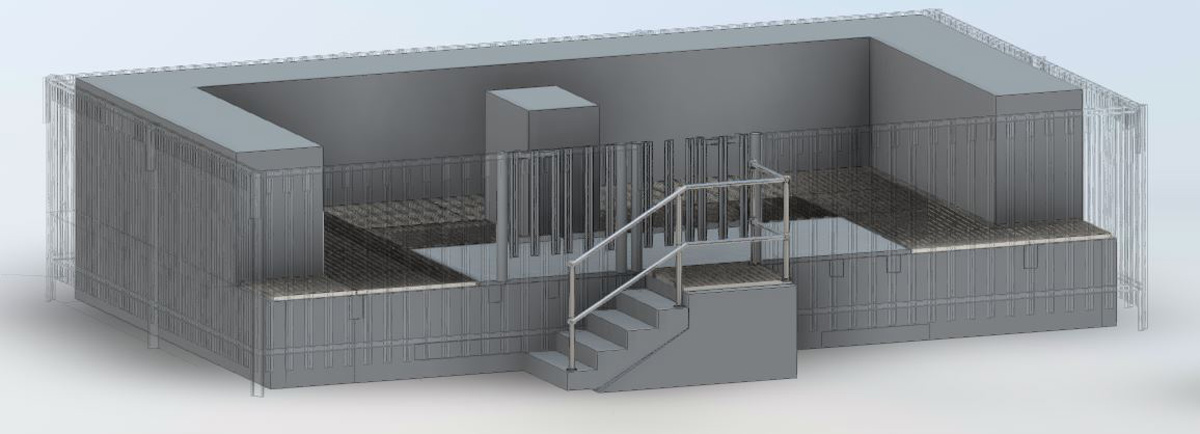 3D render of MCC upstand - Courtesy of Galliford Try