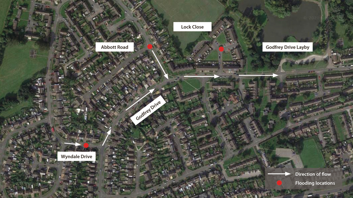 (Google Maps) Kirk Hallam catchment - Courtesy of nmcn PLC