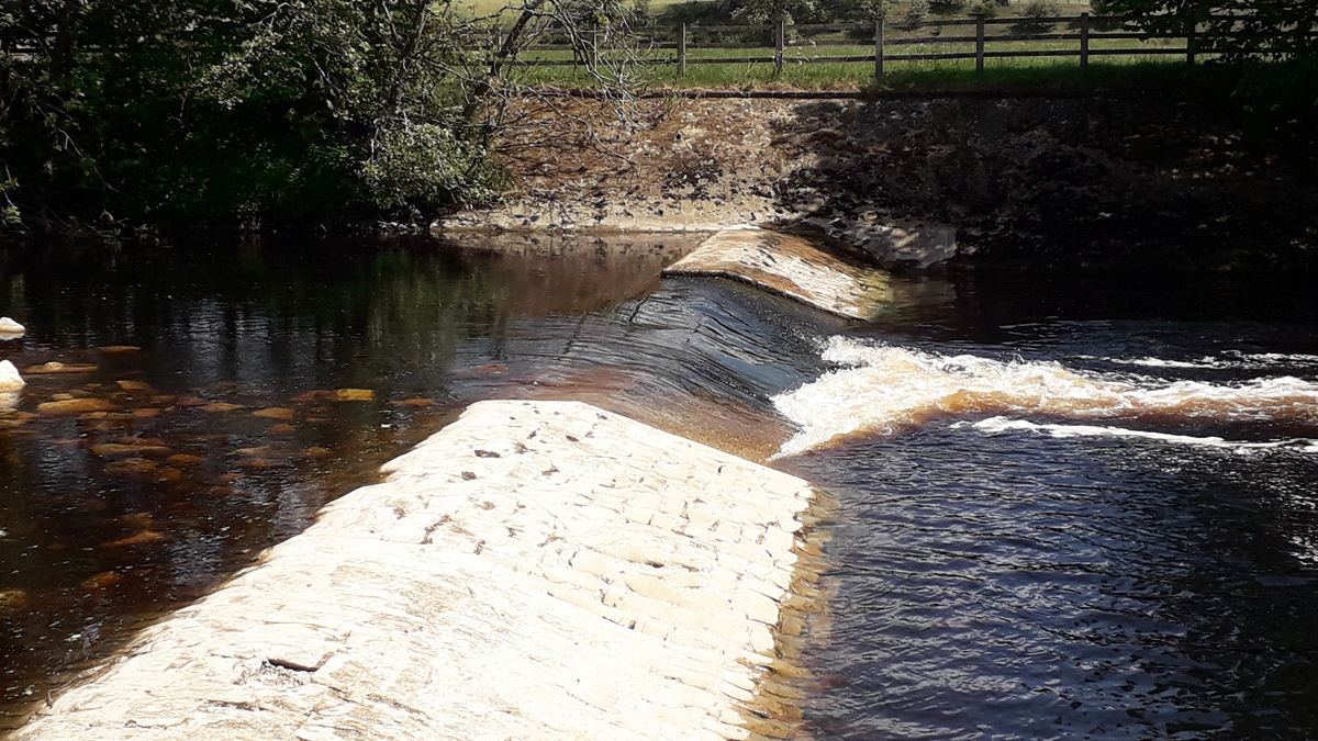 Existing V-notch weir - Courtesy of Ward & Burke