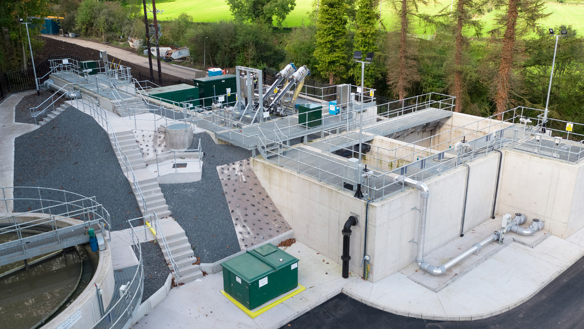 Overview of completed inlet works, storm tank and PST provided - Courtesy of GEDA Construction