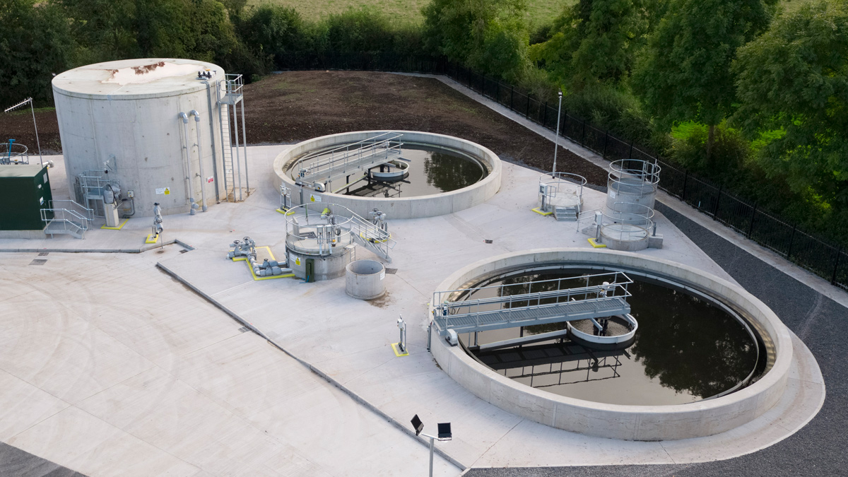 Final settlement tanks and sludge holding tanks - Courtesy of GEDA Construction