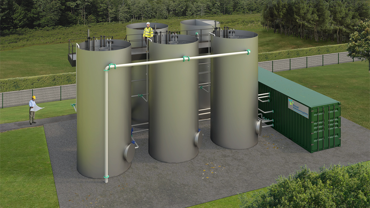 3D model of Nereda Package Plant - Courtesy of Royal HaskoningDHV