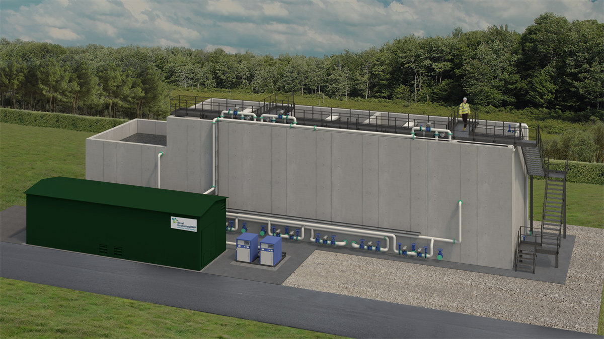 Render of Nereda Mini Plant - Courtesy of Royal HaskoningDHV