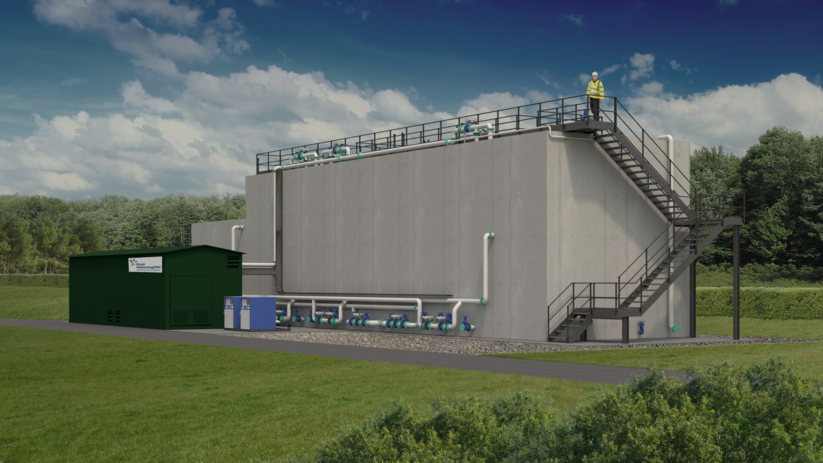 3D model of Nereda Mini - Courtesy of Royal HaskoningDHV