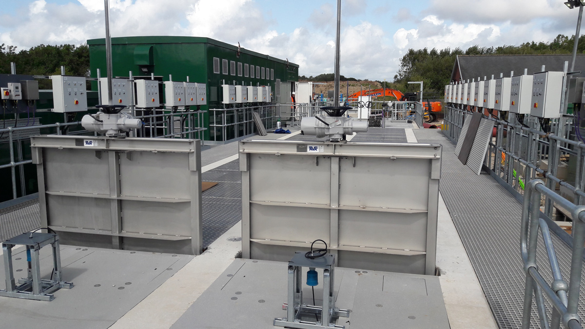 Morecambe WwTW: August 2019 - New UV plant - Courtesy of United Utilities