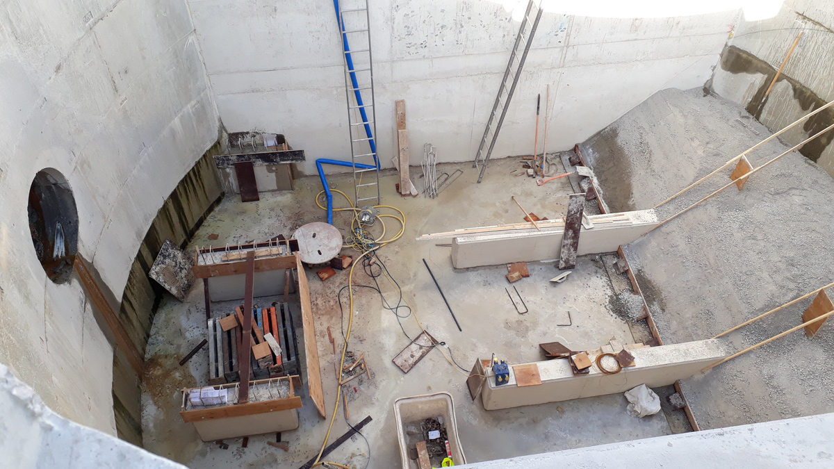 Morecambe WwTW: July 2019 - Outfall pumping station construction - Courtesy of United Utilities