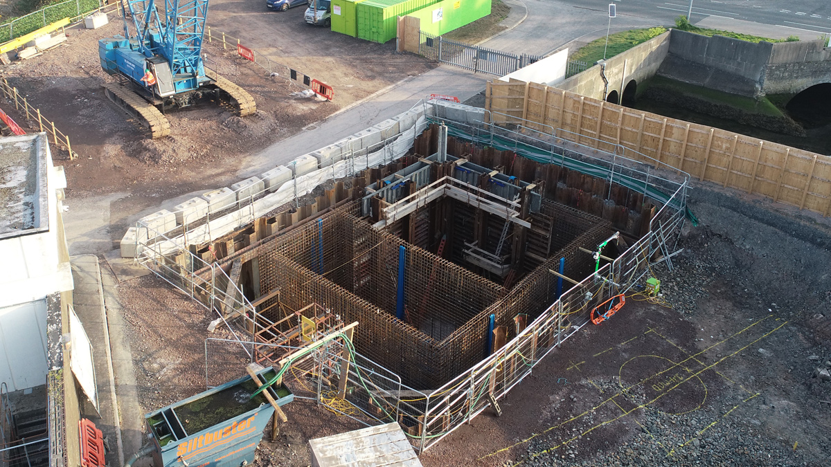 Portaferry Road WwPS - Rebar installed - Courtesy of NI Water