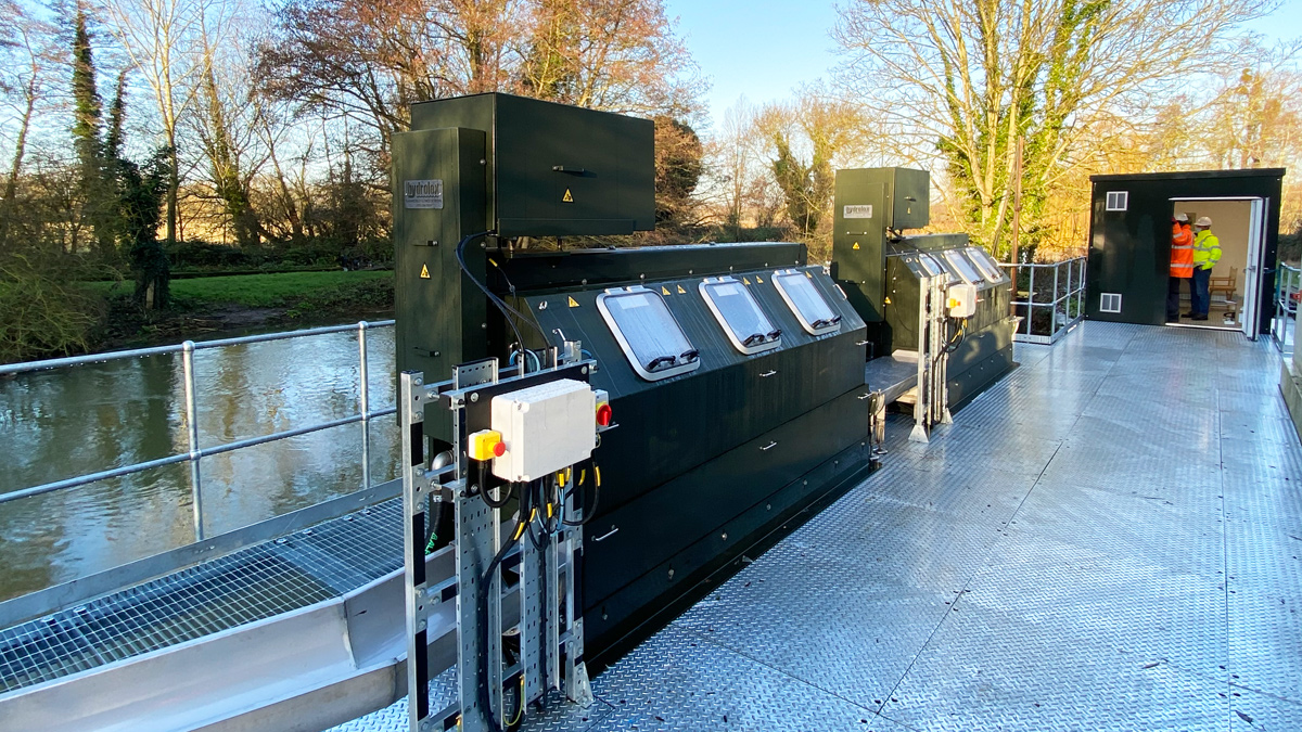 The new Hydrolox eel screen installation - Courtesy of NWG