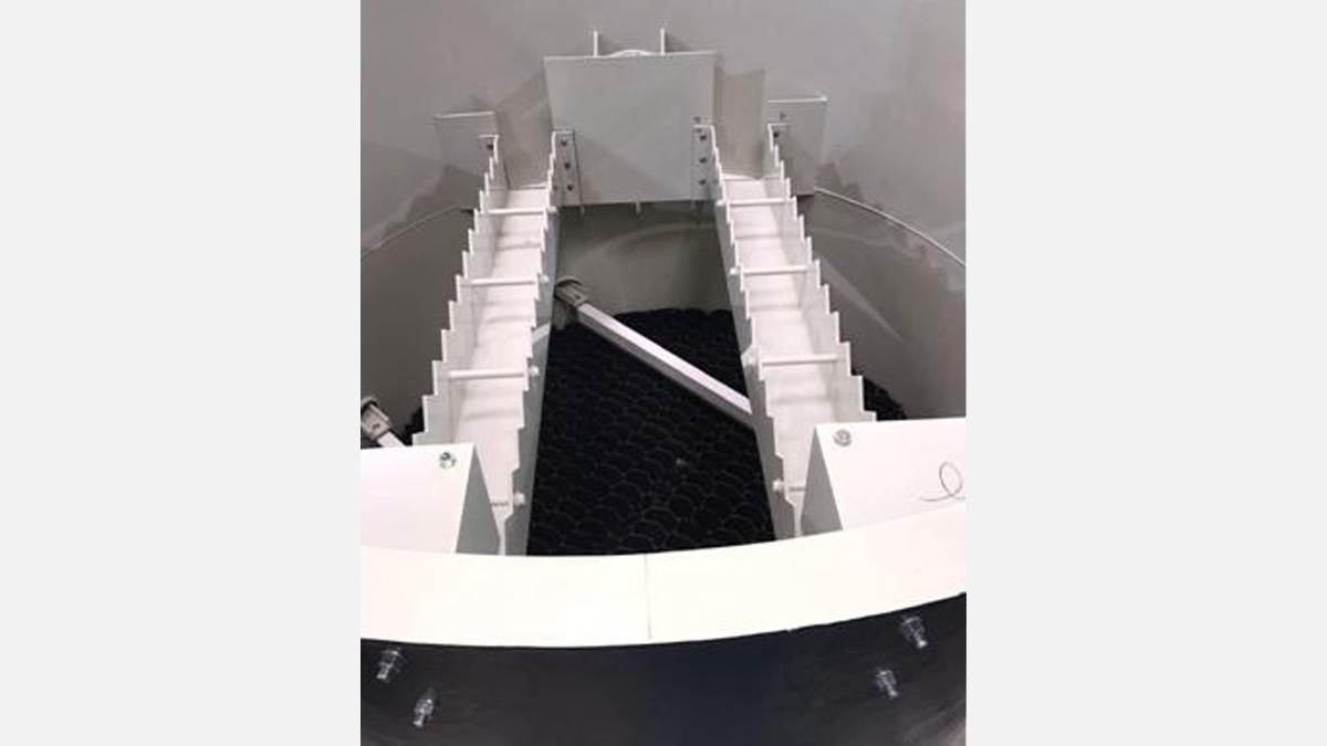 MIEX contactor internals of HRC fabricated for Tarbert - Courtesy of ESD