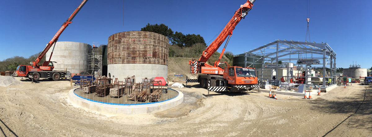 Newham STW under construction - Courtesy of Balfour Beatty Utility Solutions Ltd