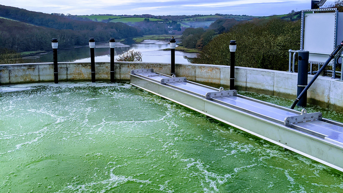 Photo of a reactor during wet commissioning - Courtesy of Pell Frischmann