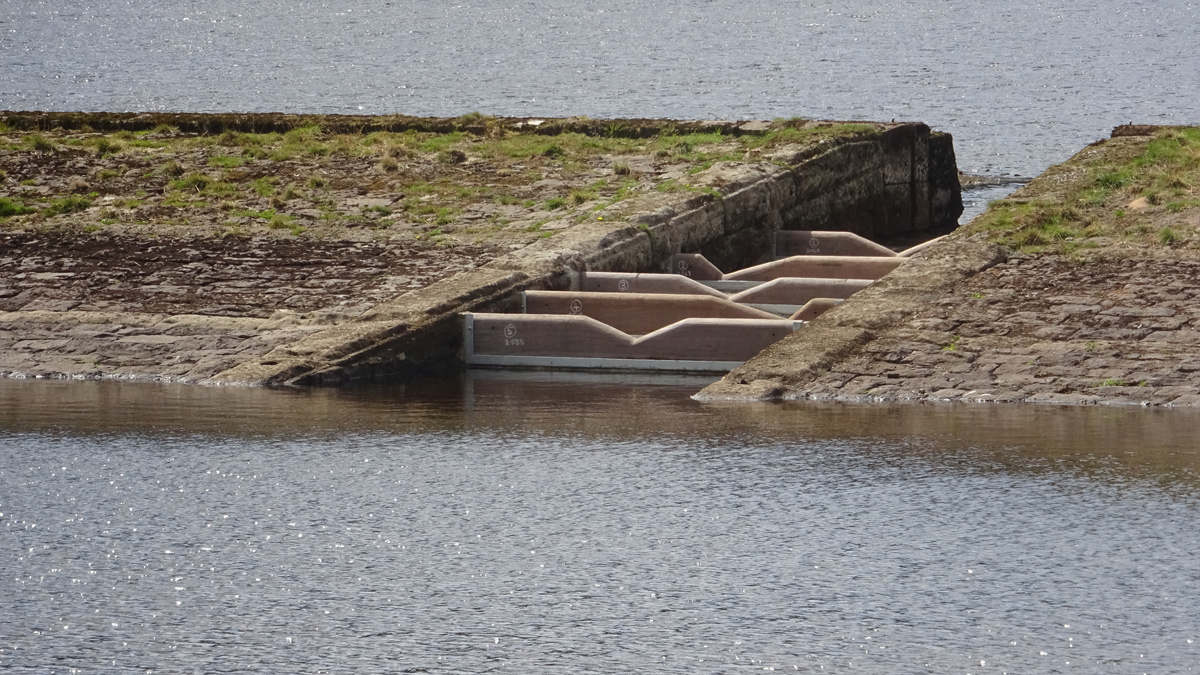 Completed fish pass, looking upstream - Courtesy of the Loch Venachar project team