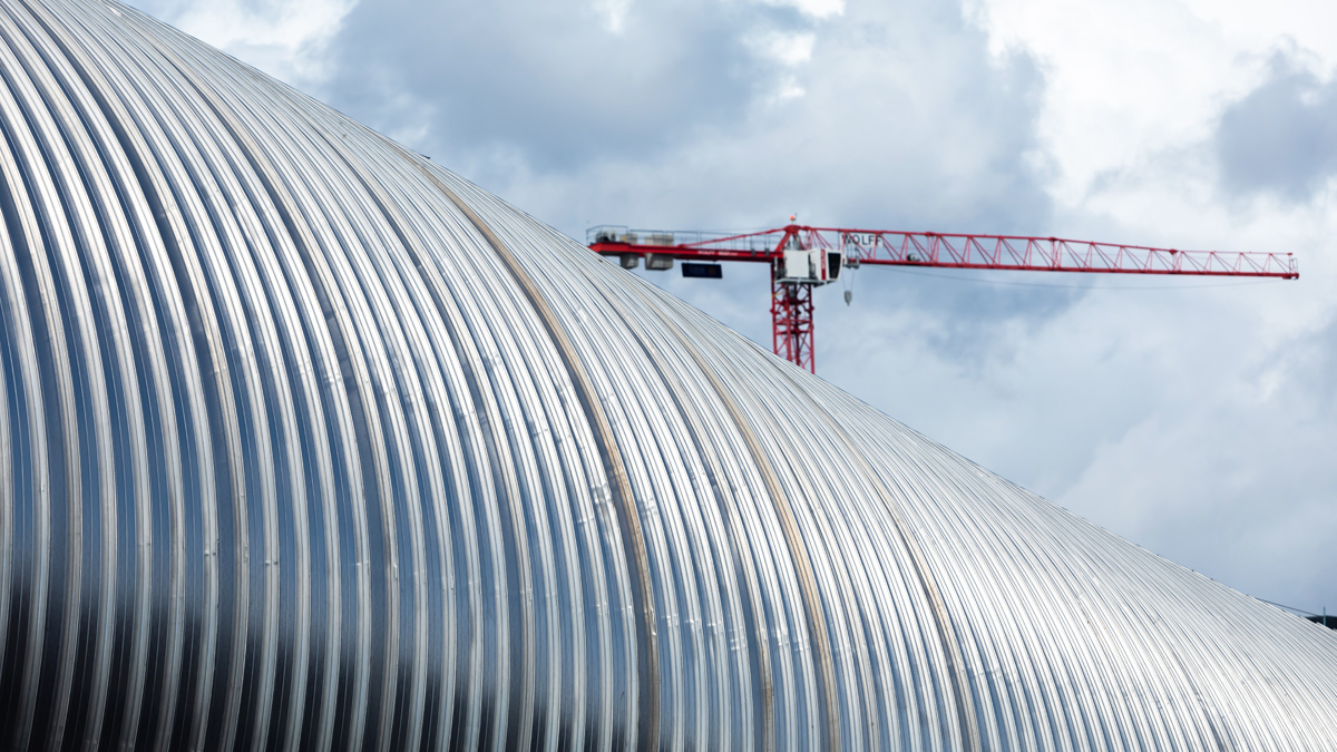 Finishing touches, including cladding, are taking place at the site - Courtesy of Southern Water