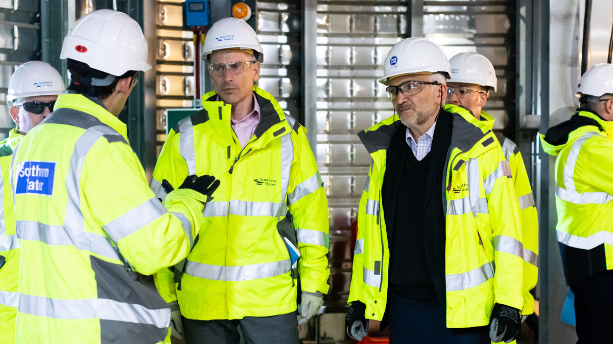 The collaborative ways of working were key in the success of the project with client and contractors based on site - Courtesy of Southern Water