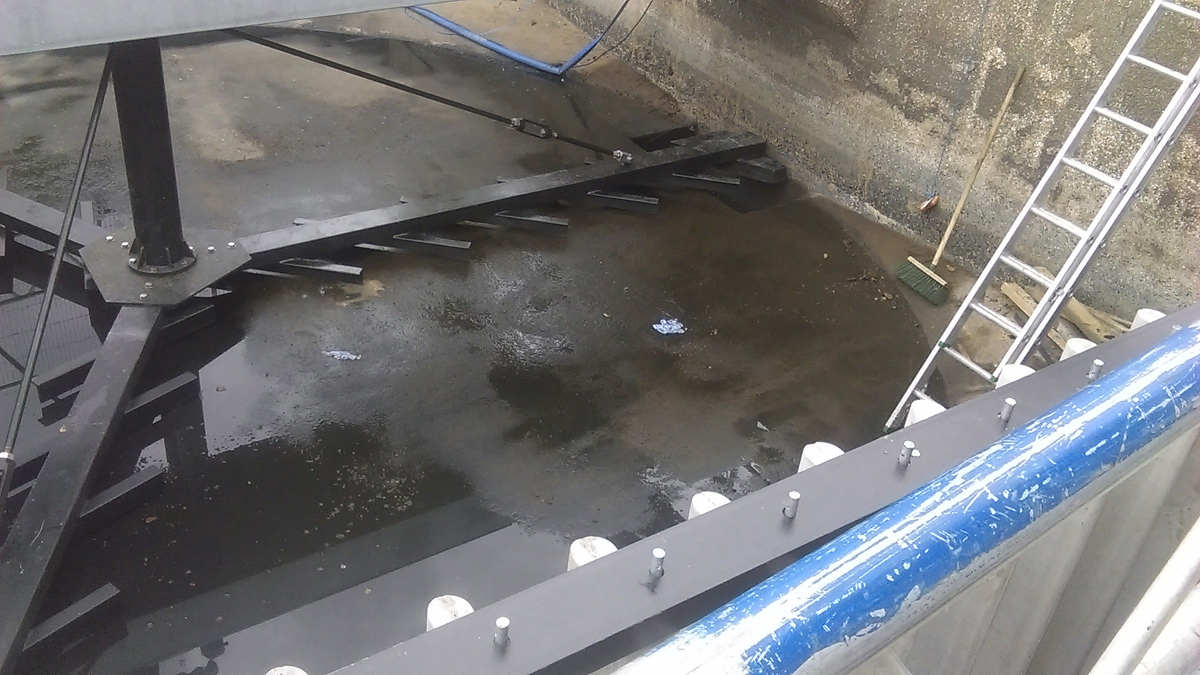 New detritor installation - Courtesy of BTU