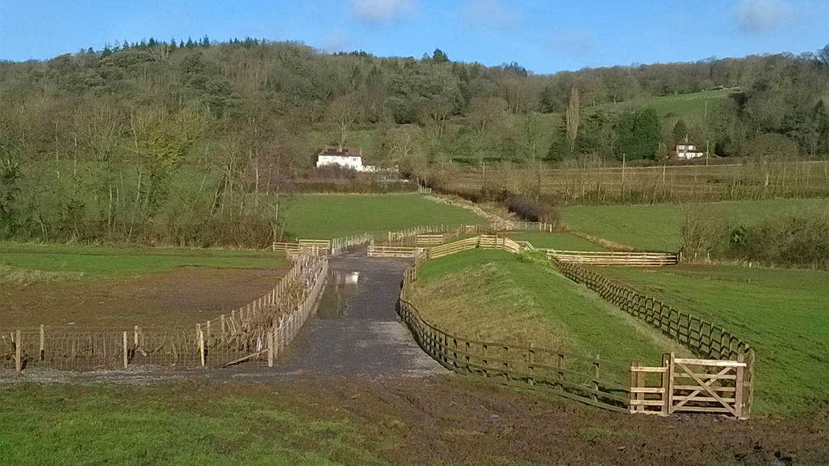 The completed embankment - Courtesy of Arcadis